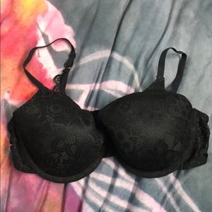 Lace padded underwire bra.